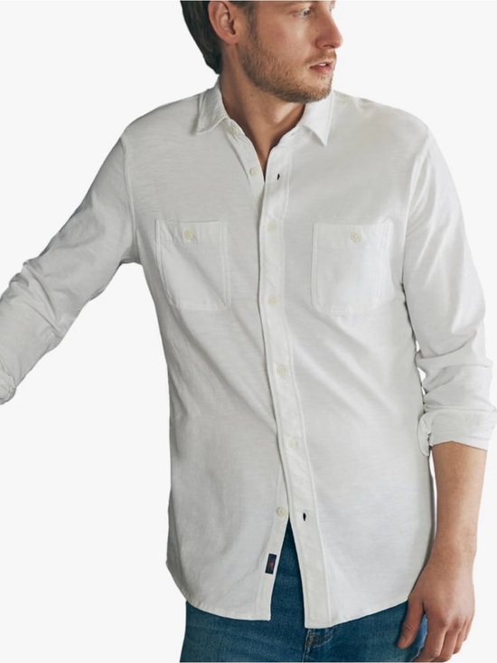 Faherty Other - Faherty White Casual Button Down Shirt